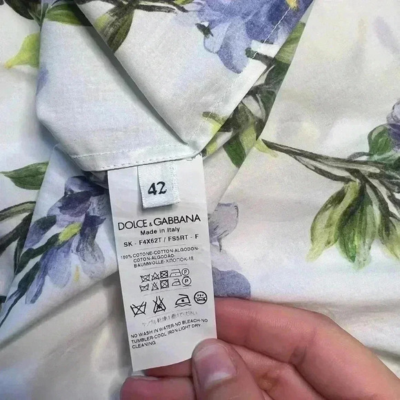 NEVER WORN! Brand new Dolce & Gabbana full skirt with flower prints! So cute! - Picture 5 of 8